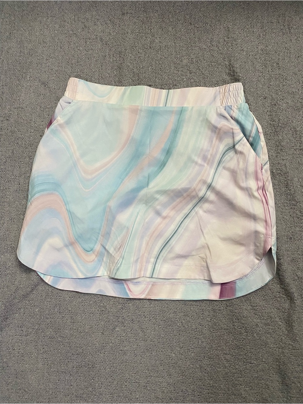 CALIA by Carrie Underwood Pastel Marble Athletic Skort in Blue, Pink, Lavender